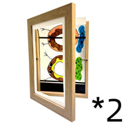 Kids Art Frame Folding Storage Children's Wooden Picture Frame-Sevenedge Perfect Gifts