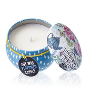 Art Tin Candle - Assorted Design - Parisian Weekend - Peonies-Sevenedge Perfect Gifts