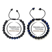 Natural Black Lava Rock Stone Adjustable Aromatherapy Healing Bracelet-Sevenedge Perfect Gifts