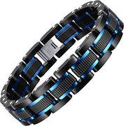 Holizaly Men's Stainless Steel Two Tone Bracelet-Sevenedge Perfect Gifts