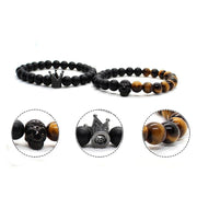 Black Stone Bead Bracelet-Sevenedge Perfect Gifts