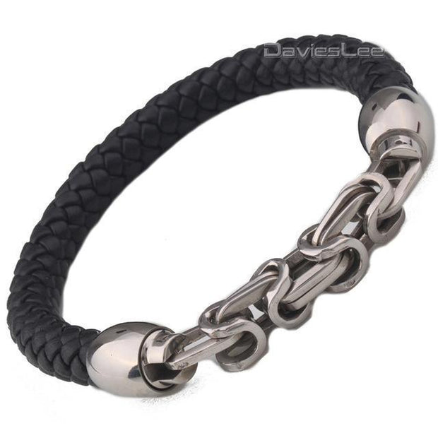 Braided Rope Leather Bracelet For Men-Sevenedge Perfect Gifts