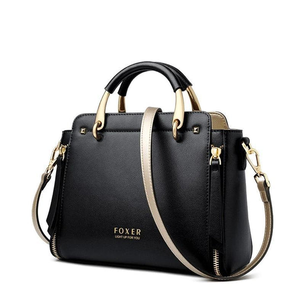 Chic Split Leather Handbag For Women-Sevenedge Perfect Gifts