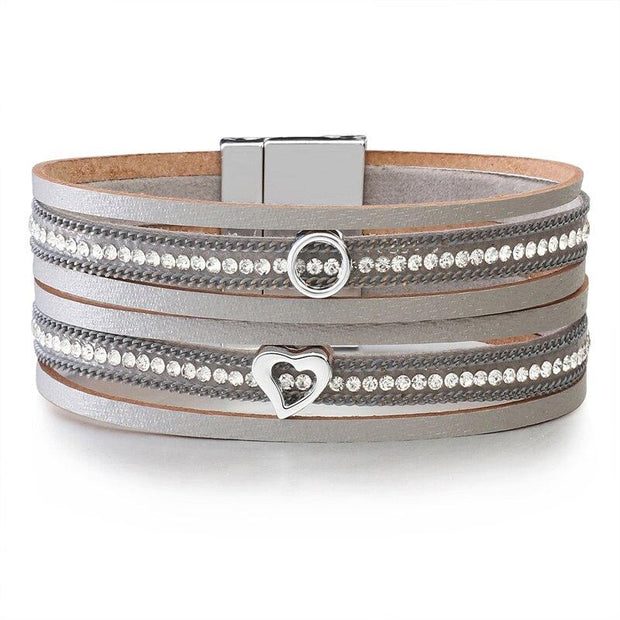 Crystal Charm Multi-Layer Bracelet-Sevenedge Perfect Gifts