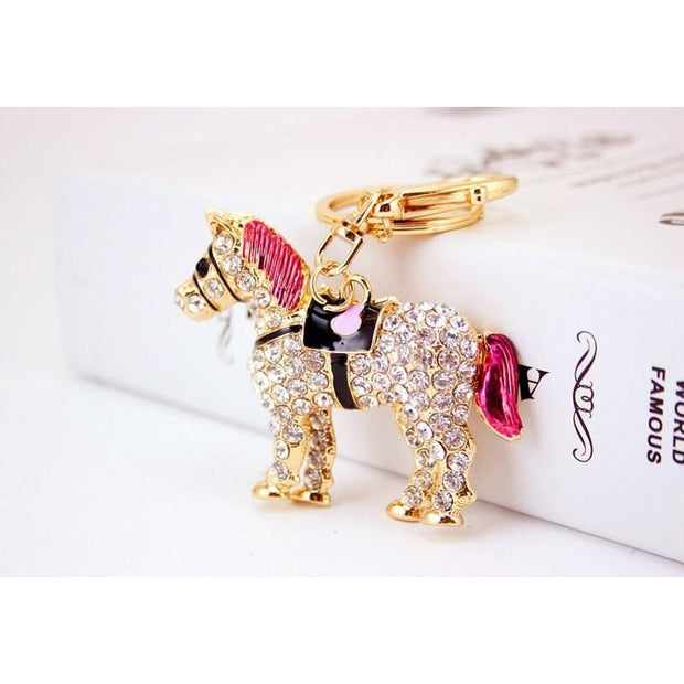 Cute Crystal-metal Horse Pendant-Sevenedge Perfect Gifts