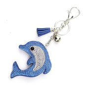 Cute Dolphin Rhinestone Keychain-Sevenedge Perfect Gifts