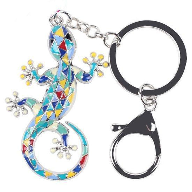Enamel Gecko Keychain-Sevenedge Perfect Gifts