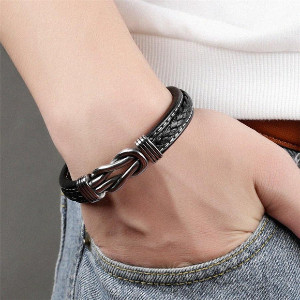 Genuine Leather Knot Bracelet-Sevenedge Perfect Gifts