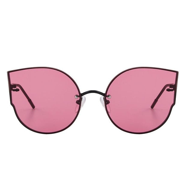 Groovy Rimless Cat Eye Sunglasses For Women-Sevenedge Perfect Gifts