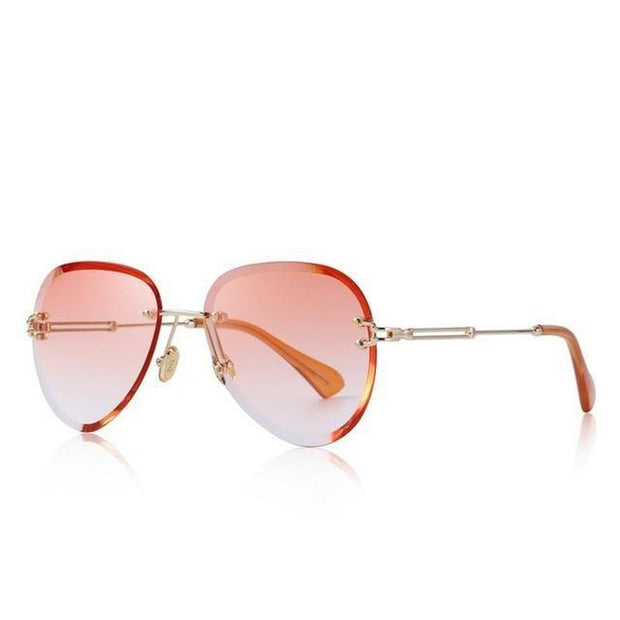 Half Rimmed Pilot Sunglasses For Women-Sevenedge Perfect Gifts
