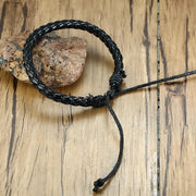 Handmade Braided Leather Bracelet-Sevenedge Perfect Gifts