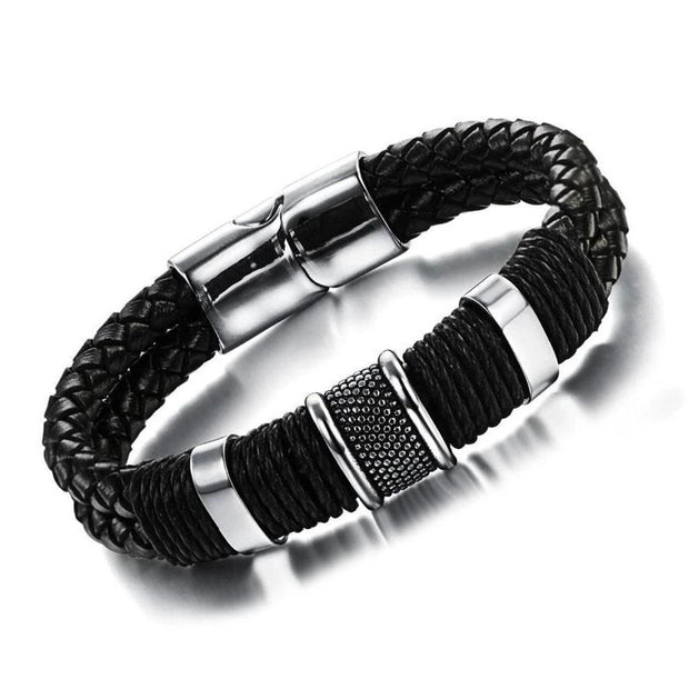 Handmade Woven Leather Bracelet-Sevenedge Perfect Gifts