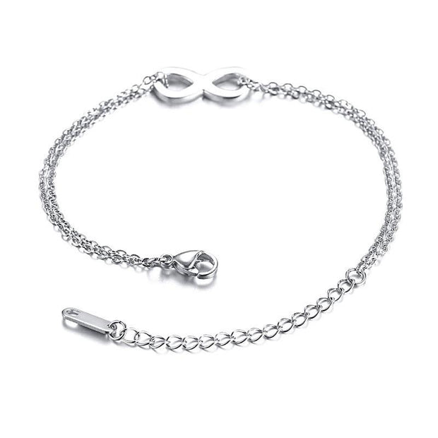 Infinity Silver Charm Bracelets-Sevenedge Perfect Gifts