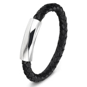 Leather And Stainless Steel Funky Bracelet-Sevenedge Perfect Gifts