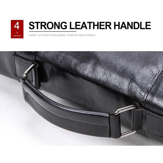 Leather Crossbody Briefcase For Men-Sevenedge Perfect Gifts