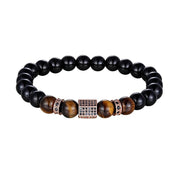 Matte Onyx & Tiger Eye Bracelet-Sevenedge Perfect Gifts