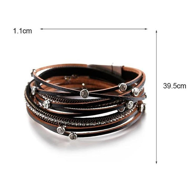 Multi-layer Leather Bracelet-Sevenedge Perfect Gifts