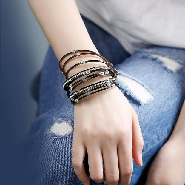 Multi-layer Leather Bracelet-Sevenedge Perfect Gifts