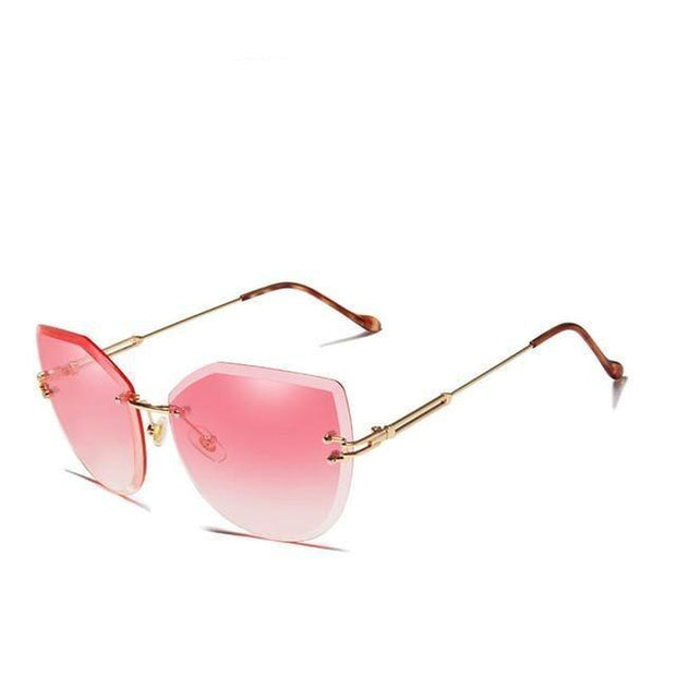 Rimless Cat Eye Sunglasses-Sevenedge Perfect Gifts