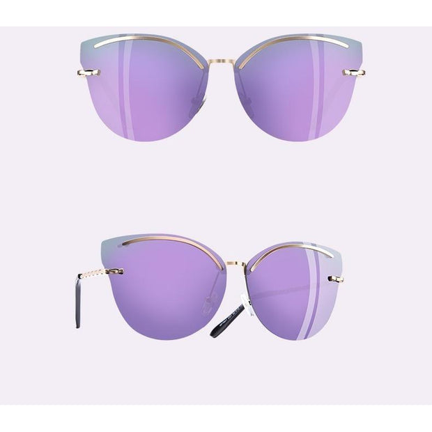 Rimless Cat Eye Vintage Sunglasses-Sevenedge Perfect Gifts