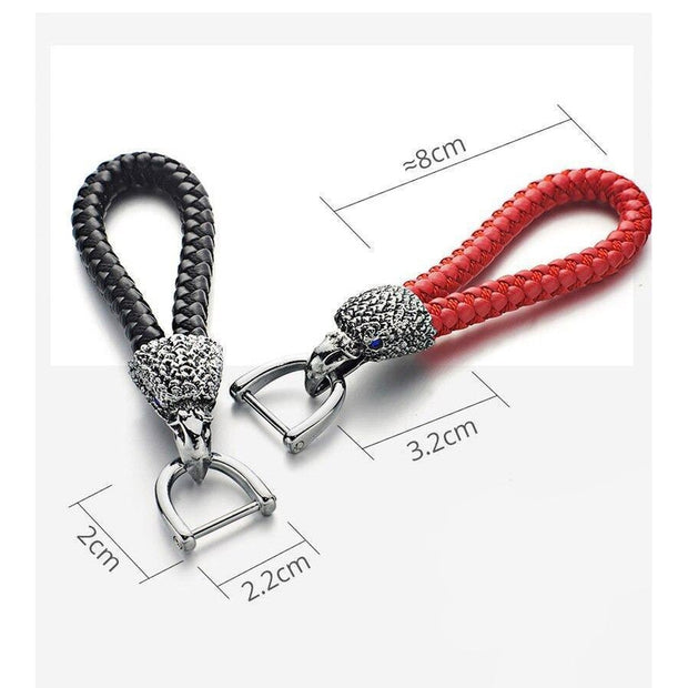 Rope Style Leather Keychain-Sevenedge Perfect Gifts