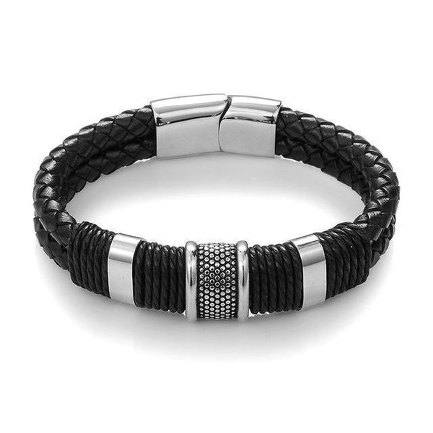 Rugged Leather Hook Bracelet-Sevenedge Perfect Gifts
