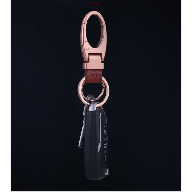 Smooth Metal And Leather Luxury Car Key Chains-Sevenedge Perfect Gifts