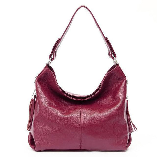 Soft Leather Tassel Handbag-Sevenedge Perfect Gifts