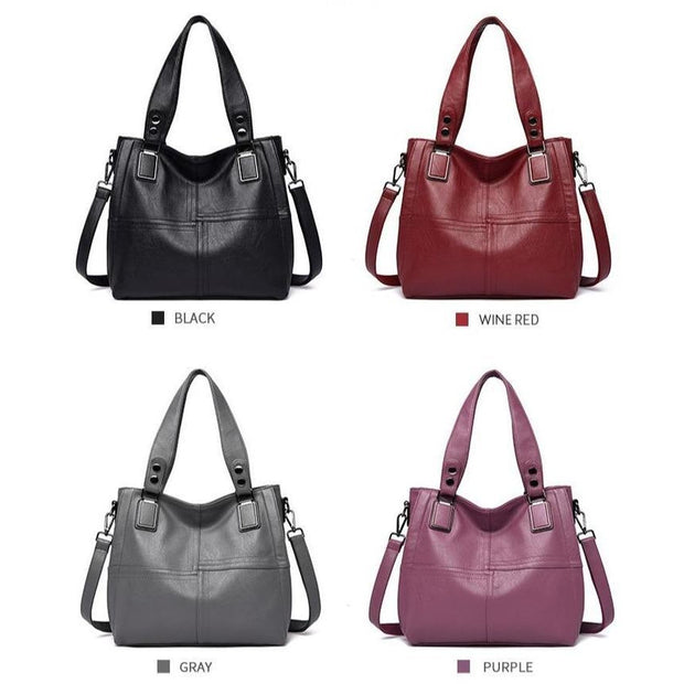 Soft Sheepskin Leather Handbag-Sevenedge Perfect Gifts