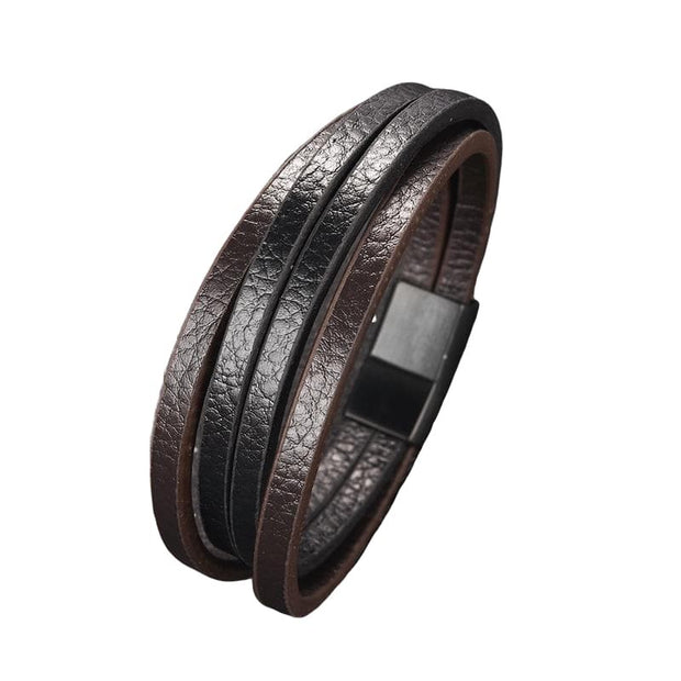 Stacked Leather Bracelet-Sevenedge Perfect Gifts