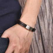 Stacked Leather Bracelet-Sevenedge Perfect Gifts