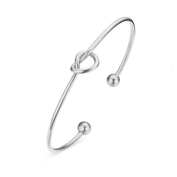 Stainless Steel Knot Bangle For Women-Sevenedge Perfect Gifts