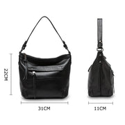 Striking Leather Shoulder Bag-Sevenedge Perfect Gifts