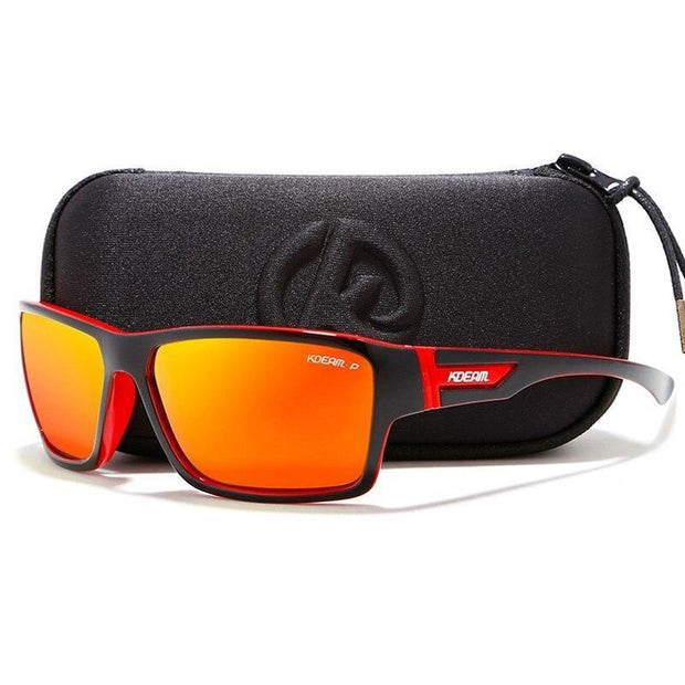 Thick Frame Outdoor Sunglasses for Men - Black / Polarized
