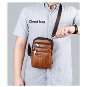 Two In One Bag -Single Shoulder Sling Bag Or Waist Satchel For Men-Sevenedge Perfect Gifts