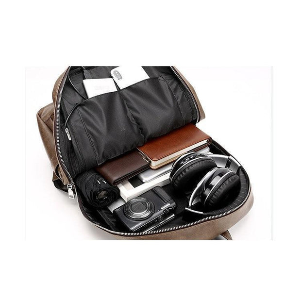 Vegan Leather Luxury Messenger Backpack-Sevenedge Perfect Gifts