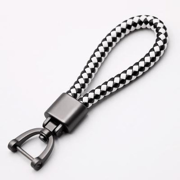 Woven Vegan Leather Keychain-Sevenedge Perfect Gifts