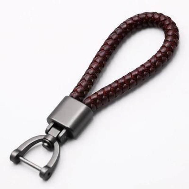 Woven Vegan Leather Keychain-Sevenedge Perfect Gifts
